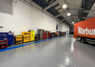 workshop floor contractor - epoxy resin coating