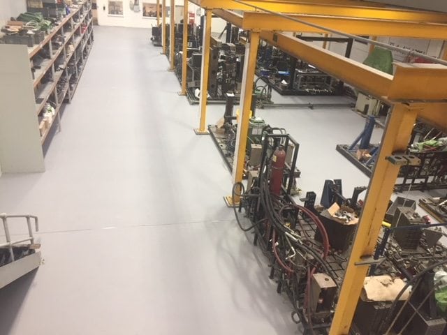 Heavy Duty Polyurethane Screed Laid At Automotive Factory