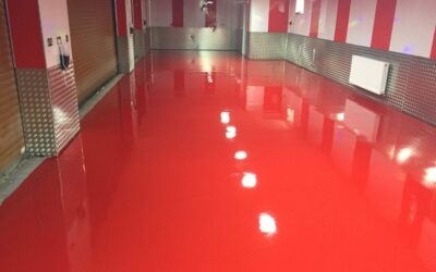 Epoxy Resin Floor Screed laid for busy Car Garage