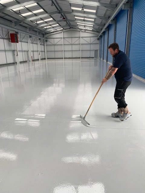 Applying epoxy