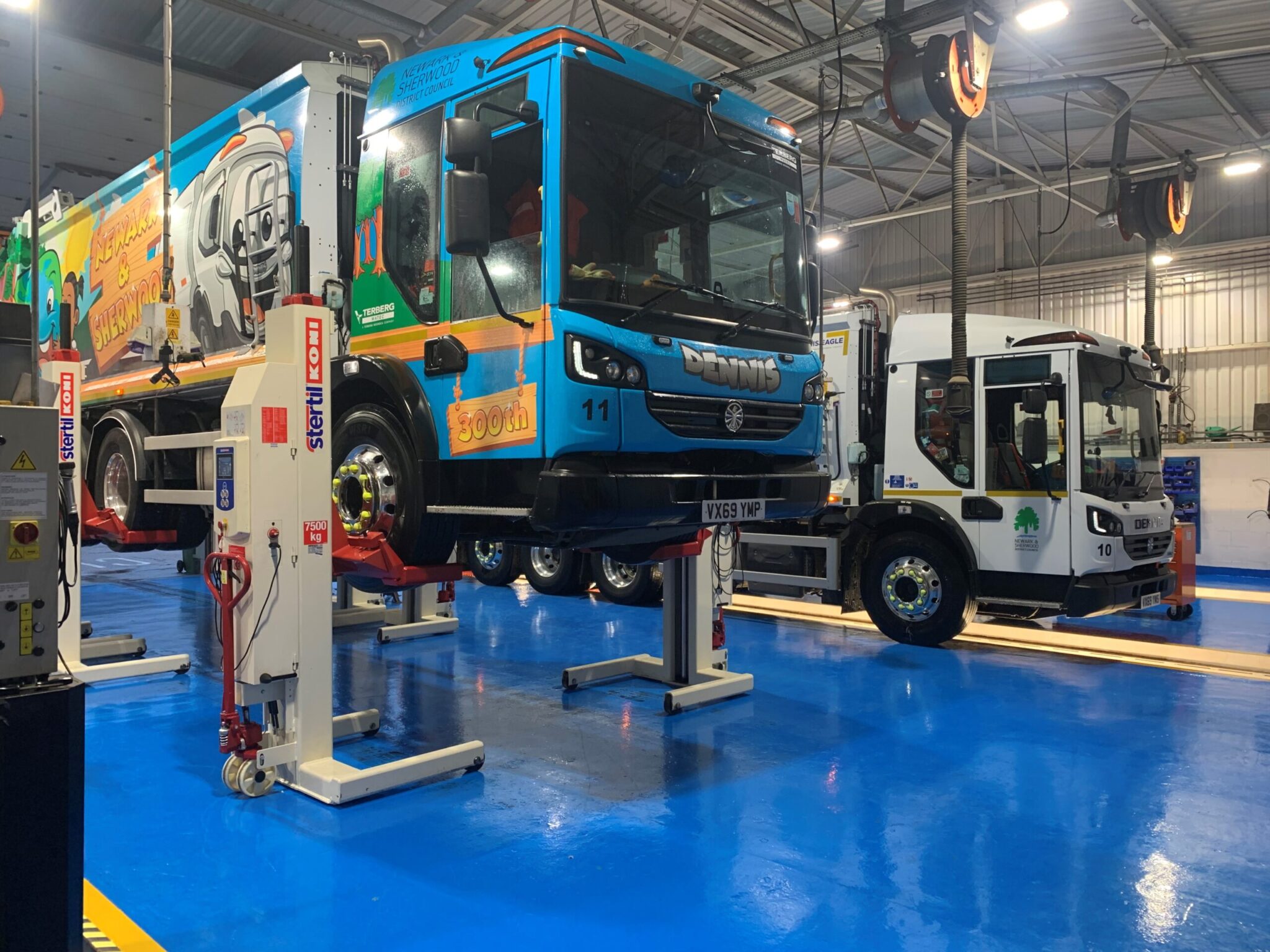 vehicle workshop flooring