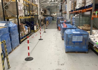 warehouse pathway marking