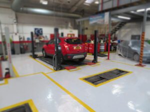industrial garage / auto shop flooring