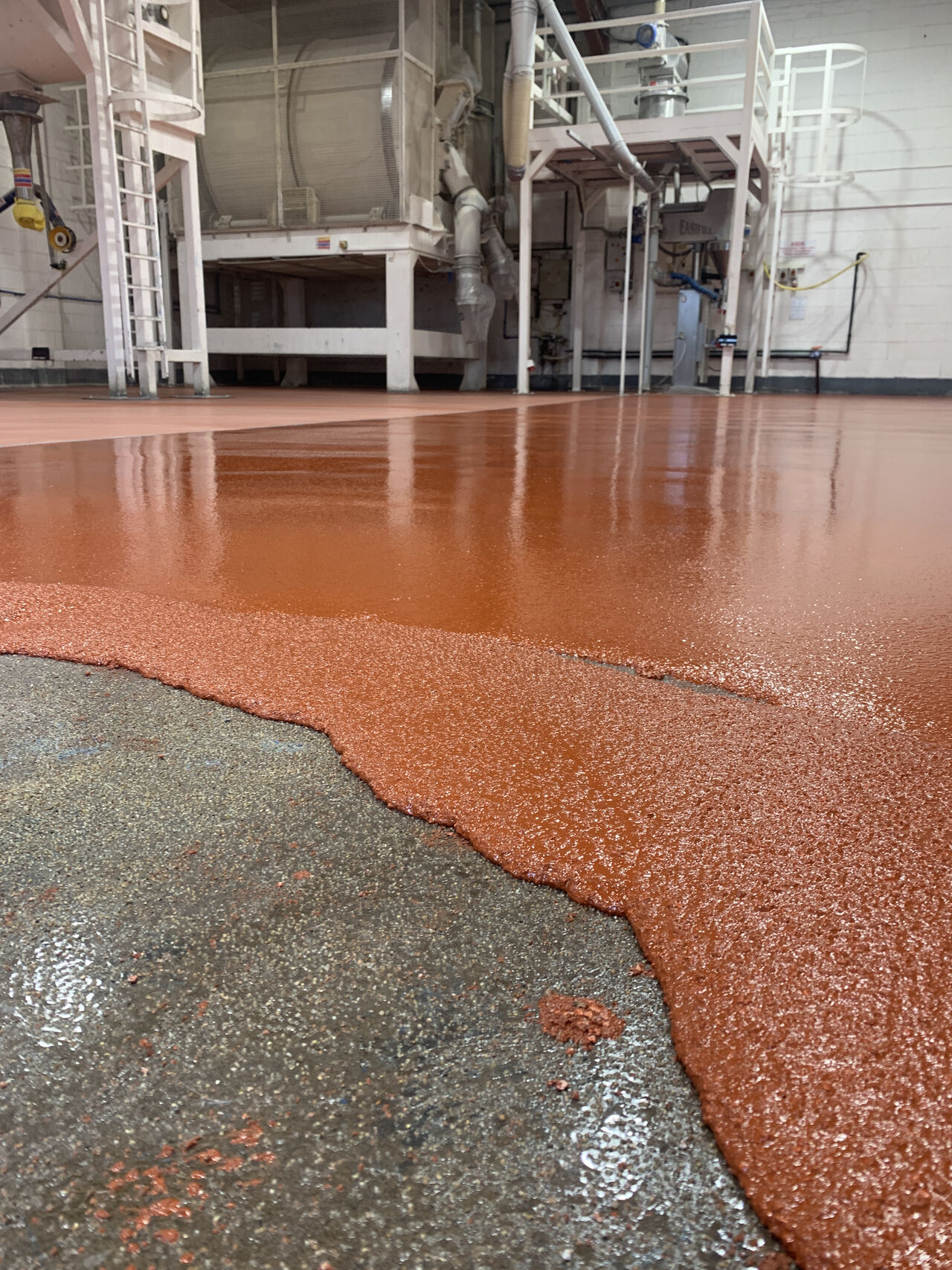 Anti-slip flooring for food manufacturing